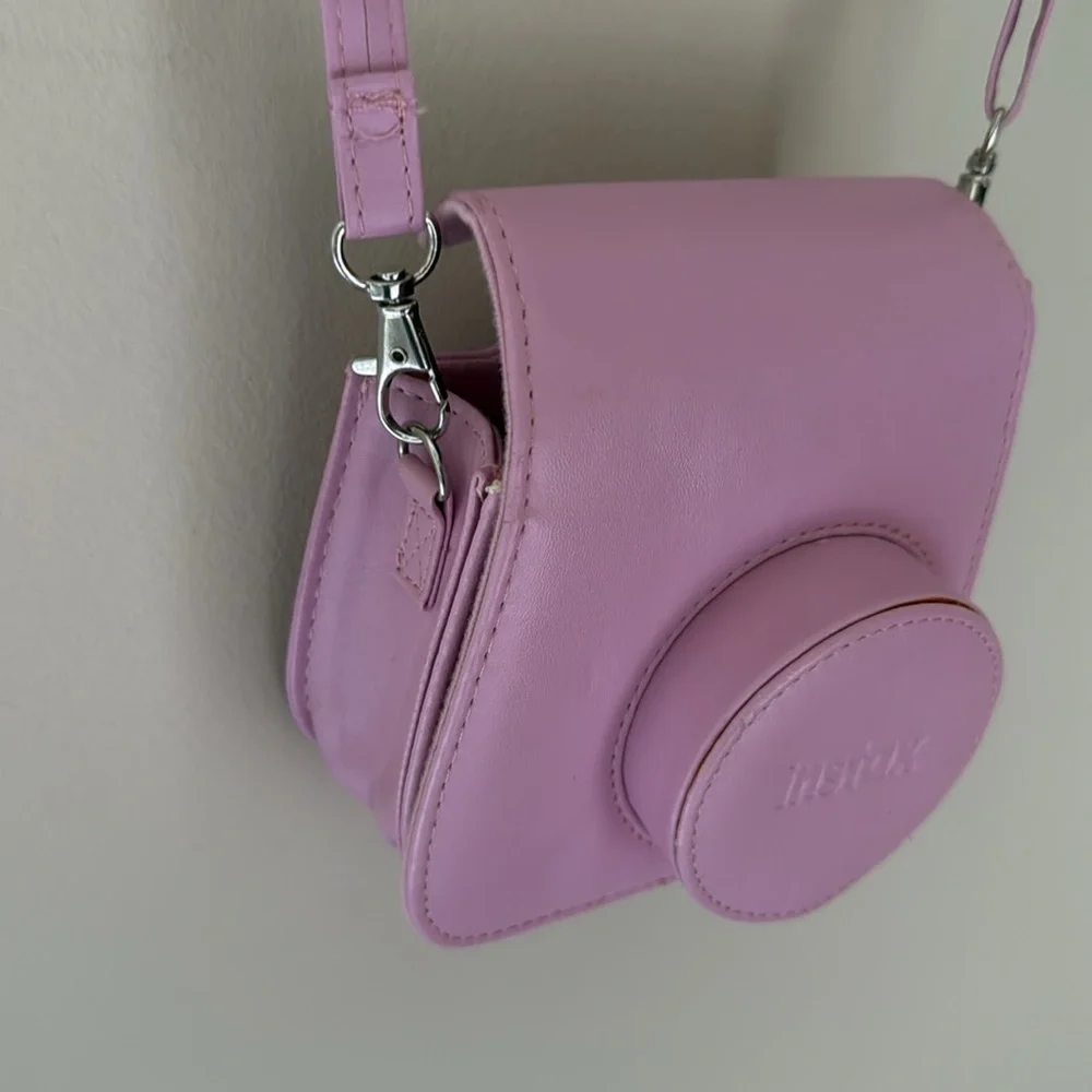 Instax Mini Pink Camera Case with Shoulder Strap